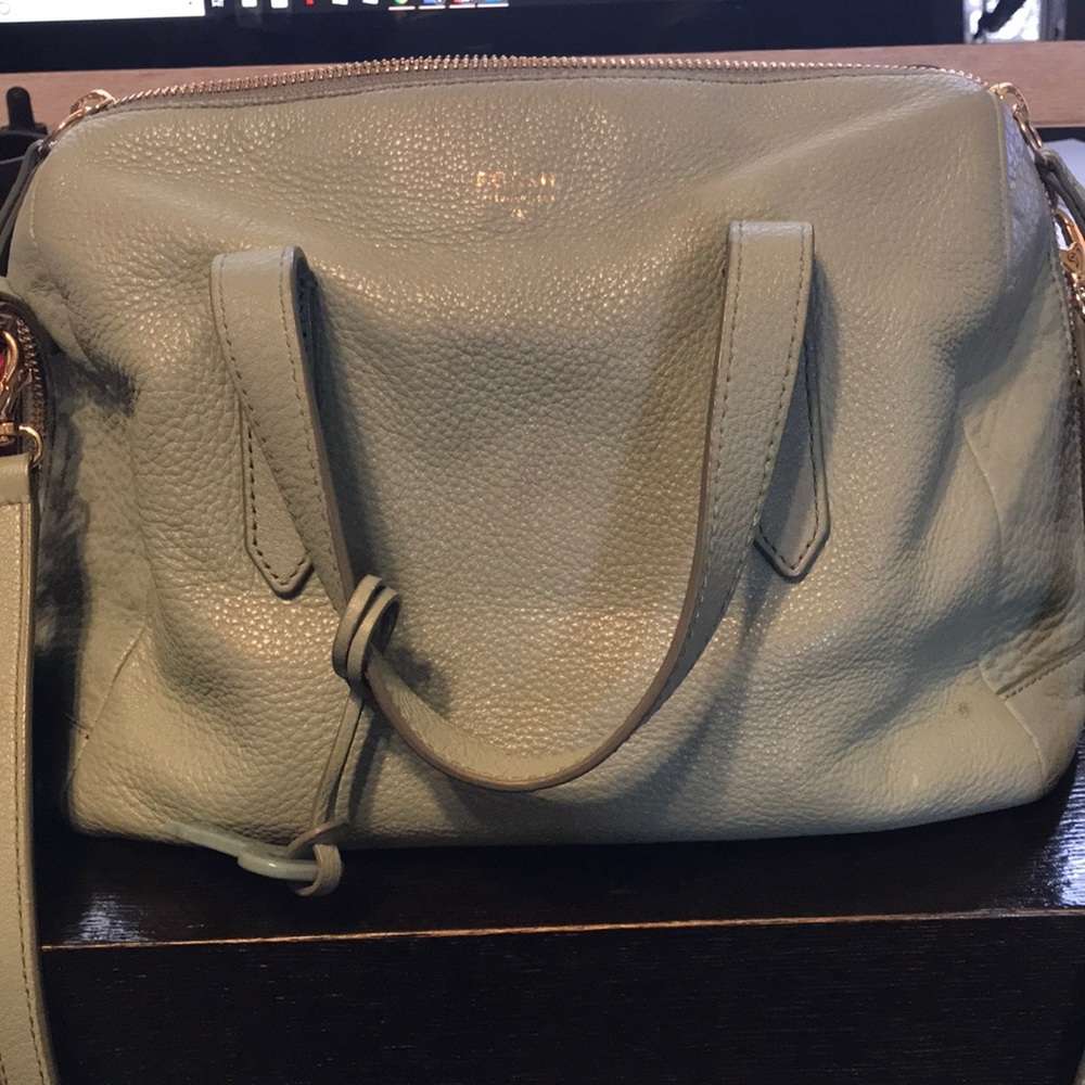 Fossil Sydney Satchel - Mint/ Robins Egg Blue
